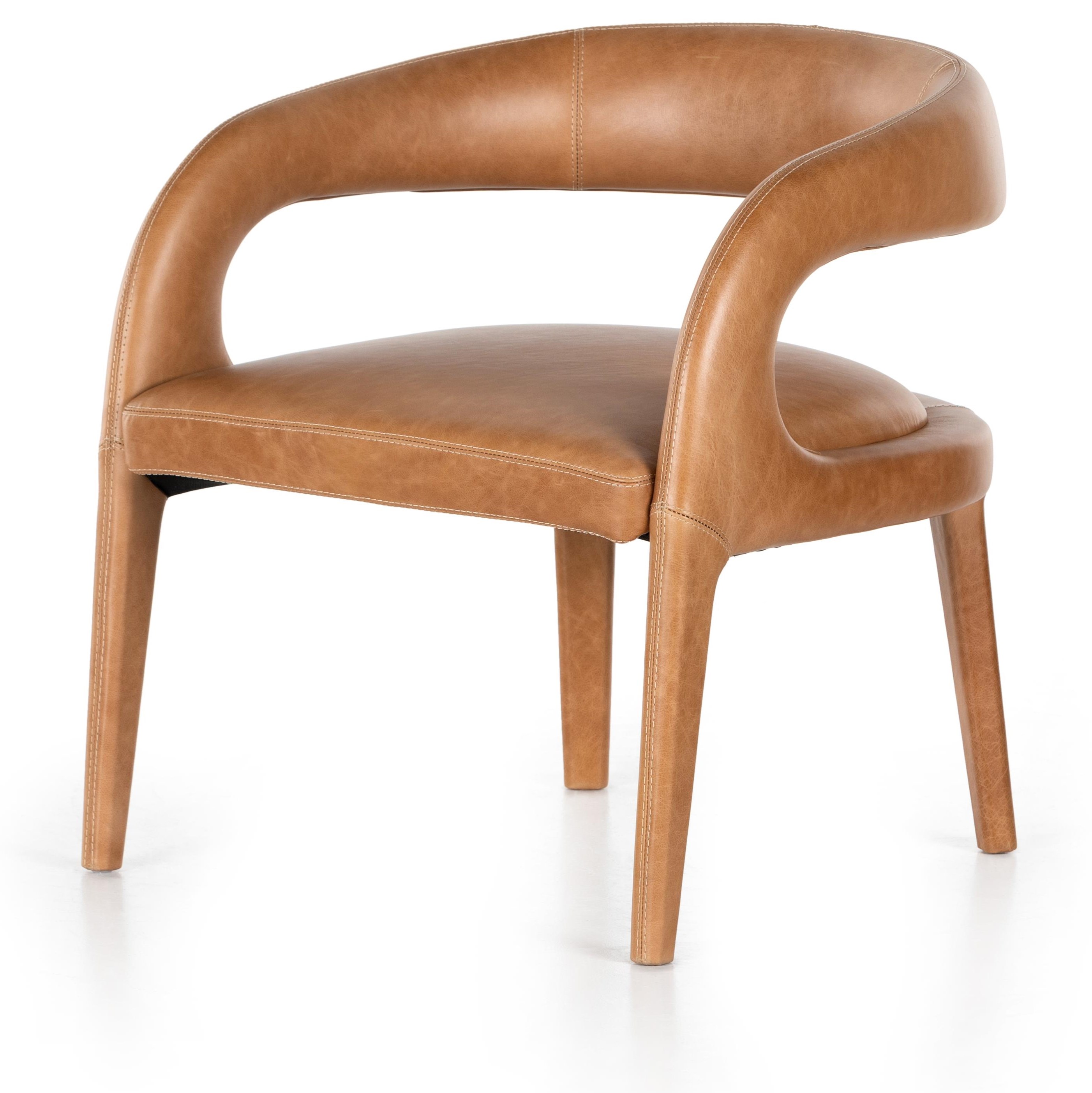 Four hands carnegie collection old saddle on sale black larkin club chair